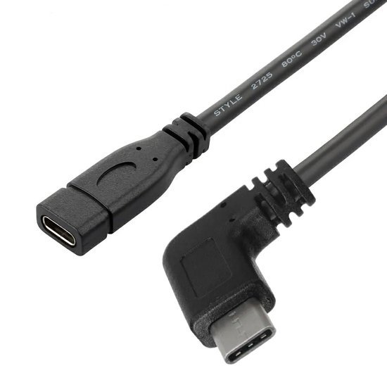 Prodloužení USB-C úhlové