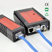 W-Star Tester kabelů UTP WSNF468BL RJ45 RJ11, Svítilna, indikace LED 8+G