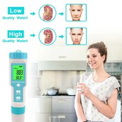 W-Star Tester vody 7v1 C600 na pH, chlor, tvrdost, alkalitu, teplotu pro bazény, akvária