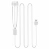 Datový kabel USB-C 3v1 3m stříbrný