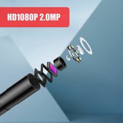 W-Star Endoskopická kamera LEP100-10 sonda 8mm, 1080P HD LCD  2,4" kabel 10m tvrdý