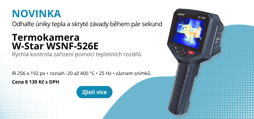 W-Star WSNF-526E - Termokamera IR 256 x 192 px, -20 °C až 400 °C, 25 Hz