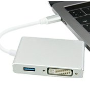 W-star Redukce USBC na HDMI, VGA, DVI a USB, RDUSBC4v1