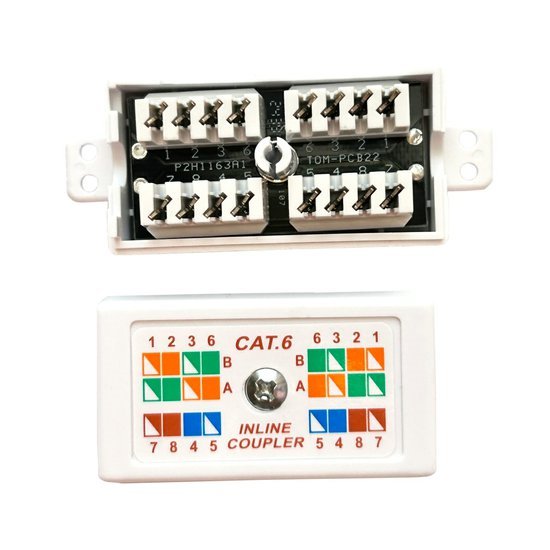 Spojka zářezová CAT6 2