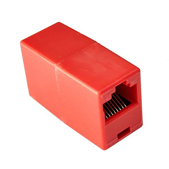 Spojka RJ45 červená