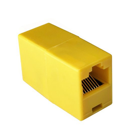Spojka RJ45 žlutá