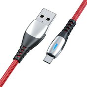 W-star Kabel USB / USBC, 5A, 1m, Super nabíjení, červená, KBFCRD1