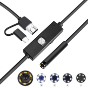 W-Star Endoskopická kamera UCAM7x5 sonda 7mm 5m měkký kabel 640x480, konektor 3v1