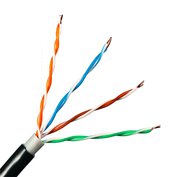 W-star Kabel UTP Cat5e drát, venkovní 2 pláště, na metry 1m, černá UTPout2pl1 W-star Kabel UTP Cat5e drát, venkovní 2 pláště, na metry 1m, černá UTPout2pl1