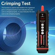 W-Star Tester kabelů RJ45 WSNF-859GK, VFL, RJ45/RJ11, POE, PING, IP Scan, délka UTP