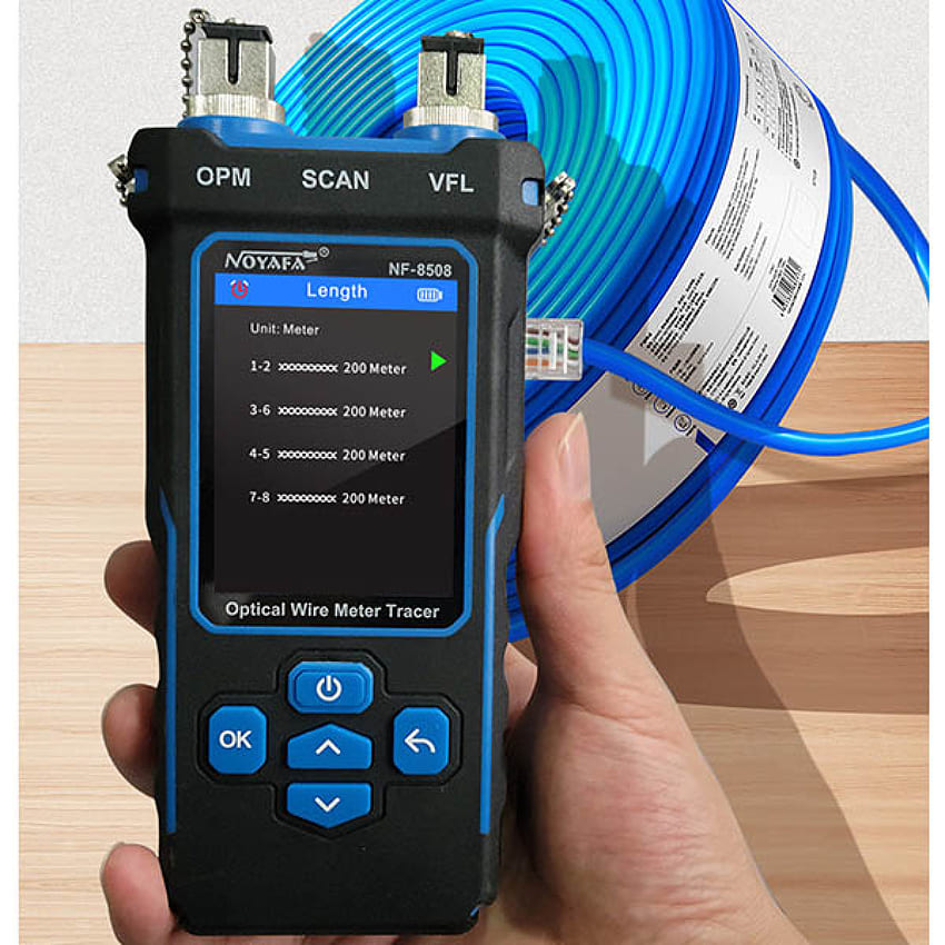 Měření délky LAN kabelů