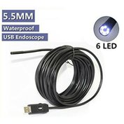 W-star Endoskopická kamera USB UCAM5x2 sonda 5,5mm 2m HD měkký kabel konektor 3V1 USBC