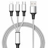 USB kabel 3v1 USB-C, Lightning