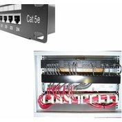 W-star Patch panel 19" 1U rack, STP 24port RJ45, Cat5e, PPFTP24RJC5