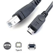 W-star Redukce kabel USB micro male na USB/B 1,8m černá tiskárny, skenery, USBMICROT