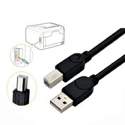 W-star Kabel USB/A na USB/B, 1m, černá tiskárny, skenery, KBUSBB-1m